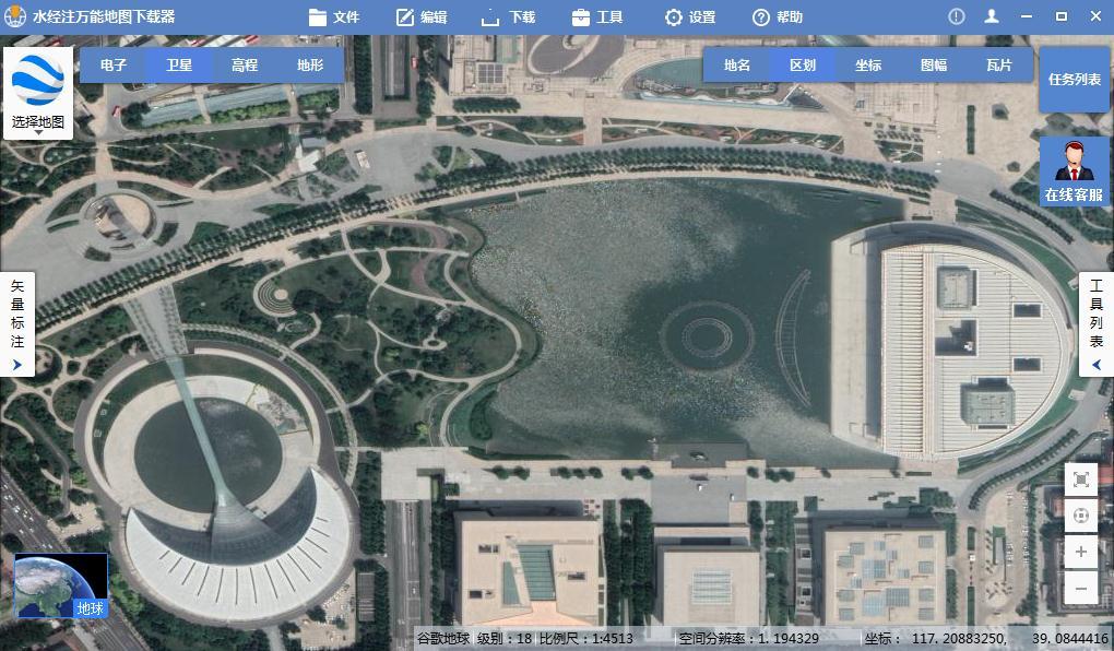 天津市高清卫星地图下载(百度网盘离线包下载)