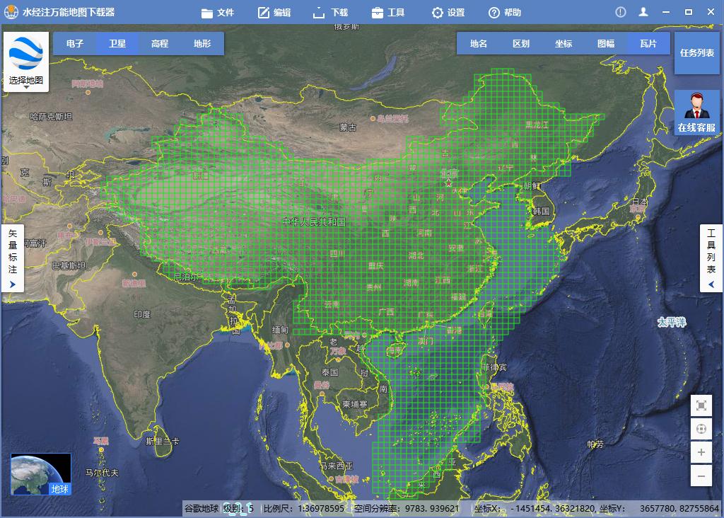 如何离线浏览全国7137GB海量卫星离线影像