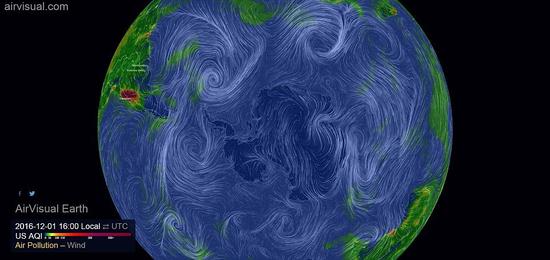 法国人在北京，开发出实时地球大气污染模型